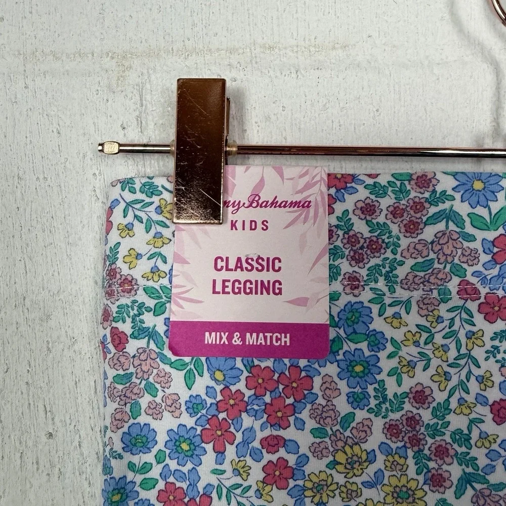 NEW Tommy Bahama Girls Leggings‎ Floral Spring Summer Bloom Core Garden SZ 10-12